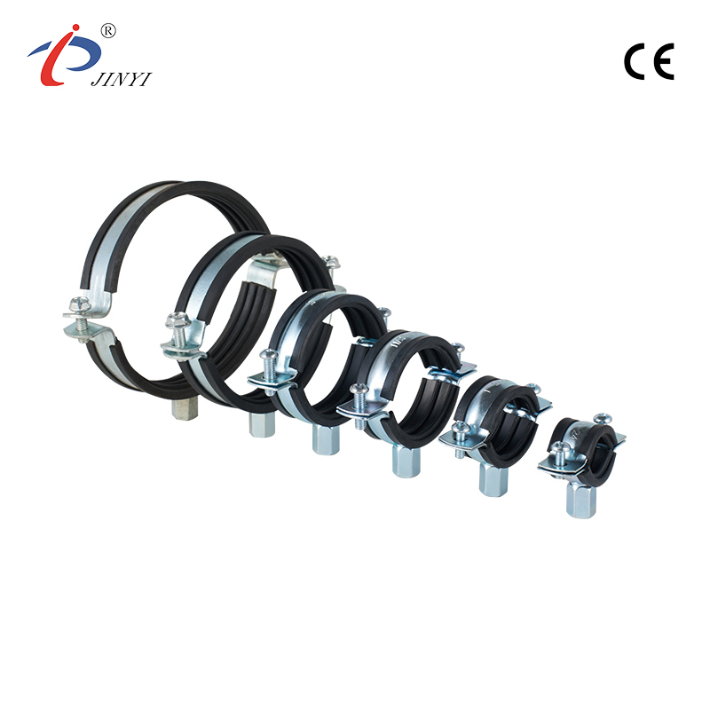 Fascetta per tubi con isolamento in gomma